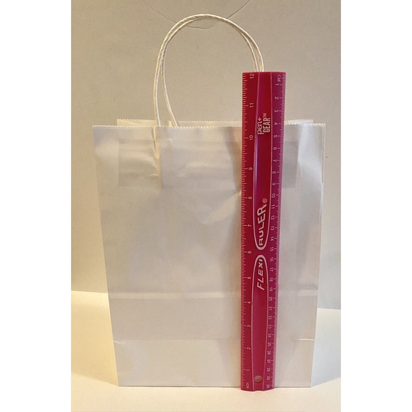 BagDream Paper Gift Bags with Handles ~ 8x4.25x10.5 ~ White ~ 18 Count - Picture 8 of 12